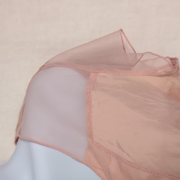 Vintage Sunny Leigh Pale Pink Silk Clasp Front Blouse Size Small - Picture 3 of 5